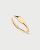 Anillo Sello Mini Oval de Plata Chapada en Oro