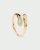 Anillo Sortija de Plata bañada en oro