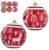 SET 6 UDS BOLA NAVIDAD ROJA 8 CM.