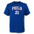 Camiseta Joel Embiid – Philadelphia 76Ers Sixers Flat Replica – Outerstuff Junior