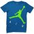 Camiseta Nike Air Jordan «Jumping Big Air» Azul Junior.