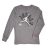 Camiseta Nike Air Jordan Jumpman Manga Larga Junior Gris.