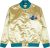 CHAQUETA CHARLOTTE HORNETS NBA SATIN GOLD MITCHELL AND NESS