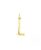 COLGANTE UNO DE 50 ABECEDARIO GOLD DAME UNA L CHA0012ORO0000U