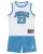 Conjunto camiseta y pantalón corto JDN Jordan 23 Jersey Set para niño blanco