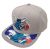 Gorra plana Charlotte Hornets «NBA Munch Time» Gris Mitchell and Ness