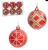 SET 6 UDS BOLA NAVIDAD ROJA 6 CM