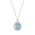 Colgante de Plata con piedra azul