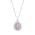 Colgante de Plata con piedra rosa
