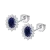 Pendientes de Plata con piedra azul