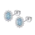 Pendientes de Plata con piedra azul