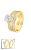 ANILLO DE PLATA BAÑADA EN ORO DOBLE ARO