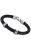 PULSERA CUERO Y ACERO DE HOMBRE