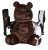 Mochila Oso Sprayground Bear Wearing Backpack
