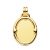 18K PLACA CHAPA OVAL ORO