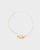 Pulsera de Perlas Cultivadas y plata bañada en oro