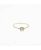 ANILLO SOLITARIO DE ORO AMARILLO Y CIRCONITA. Talla 18