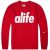 Sudadera Alife Core Logo Roja