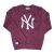 Sudadera New York Yankees – New Era Team Logo Crew Burgundy
